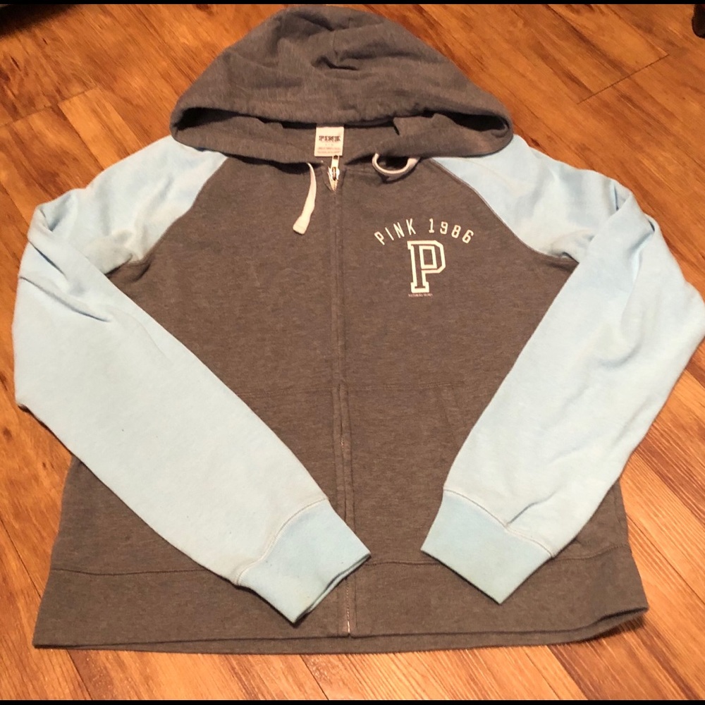 Victoria’s Secret blue and grey hoodie